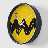 Horloge cacahuètes | Charlie Baseball Brown (Angle)