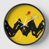 Horloge cacahuètes | Charlie Brown volant Kite (Recto)