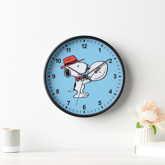 Horloge cacahuètes | Coach Football Snoopy (Maison)