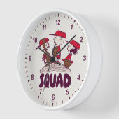 Horloge cacahuètes | Équipe de baseball (Angle)