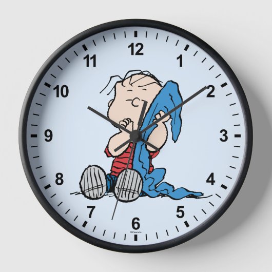 Horloge cacahuètes | Linus et sa couverture (Recto)