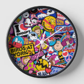 Horloge cacahuètes | Motif de patchs Mixtape (Recto)