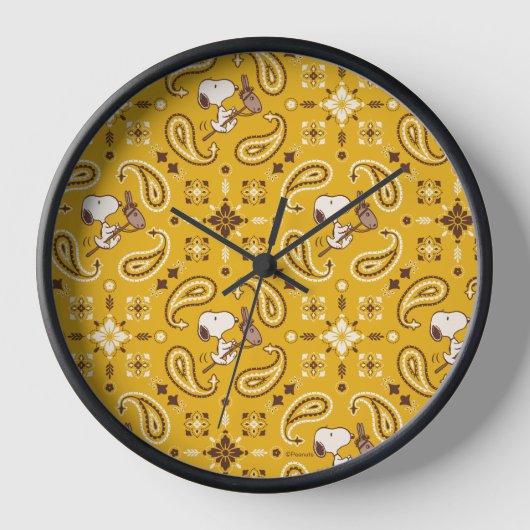 Horloge cacahuètes | Snoopy Bandana Cowboy (Recto)