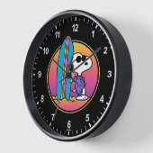 Horloge cacahuètes | Snoopy Beach Beagle (Angle)