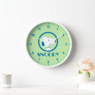 Horloge cacahuètes Snoopy Blue Deco Dreams
