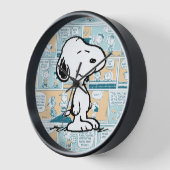 Horloge cacahuètes | Snoopy Comic Motif (Angle)