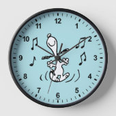 Horloge cacahuètes | Snoopy Dancing (Recto)