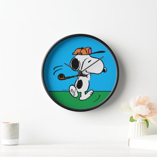 Horloge cacahuètes | Snoopy Golf Swing (Maison)