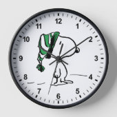 Horloge cacahuètes | Snoopy Green Casquette de neige (Recto)