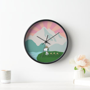 Horloge cacahuètes   Snoopy Leader du Pack