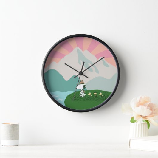 Horloge cacahuètes | Snoopy Leader du Pack (Maison)