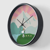 Horloge cacahuètes | Snoopy Leader du Pack (Angle)