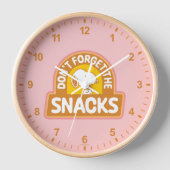 Horloge cacahuètes | Snoopy N'oubliez pas les snacks (Recto)