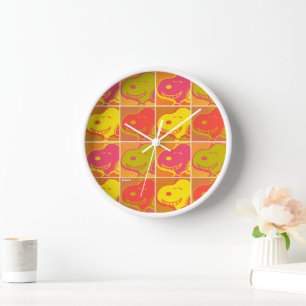 Horloge cacahuètes   Snoopy Pop Art Motif