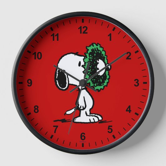 Horloge cacahuètes | Snoopy pour les fêtes (Recto)