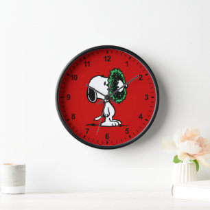Horloge cacahuètes Snoopy pour les fêtes