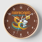 Horloge cacahuètes | Snoopy Surboard Longboard Competition (Recto)