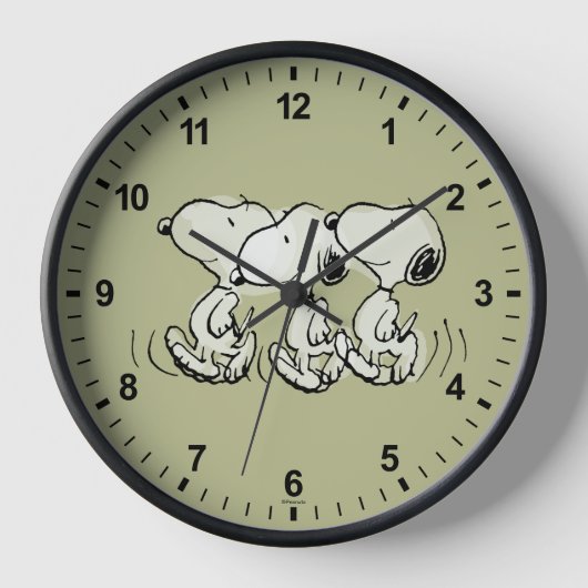 Horloge cacahuètes | Snoopy Walking Tall (Recto)