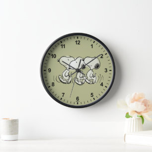 Horloge cacahuètes Snoopy Walking Tall