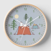 Horloge cacahuètes | Snoopy & Woodstock (Recto)