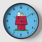 Horloge cacahuètes | Snoopy & Woodstock Doghouse (Recto)