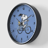 Horloge cacahuètes | Vélo Snoopy & Woodstock (Angle)