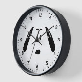 Horloge cacahuètes | Visage Snoopy (Angle)