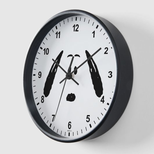 Horloge cacahuètes | Visage Snoopy (Angle)