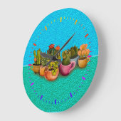 Horloge cactus (Angle)