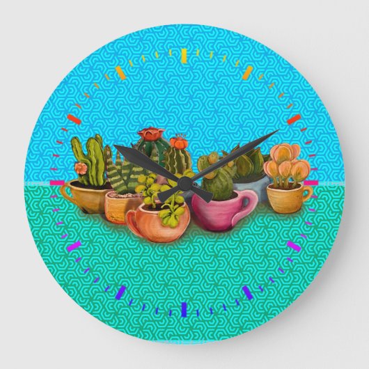 Horloge cactus (Recto)