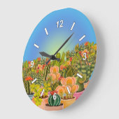 horloge cactus (Angle)