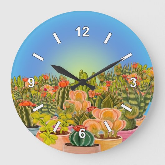 horloge cactus (Recto)