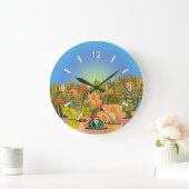 horloge cactus (Maison)