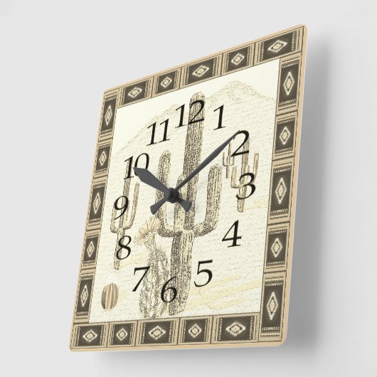 Horloge Cactus Sud-Ouest (Angle)