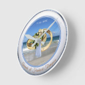 Horloge Cadeau De Mariage De Plage (Angle)