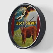 Horloge Cadeau végétarien, Steak - Ce n'est pas pour le dî (Angle)