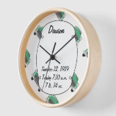 Horloge Cadeaux de voiture rétro verts doux classiques pou (Angle)