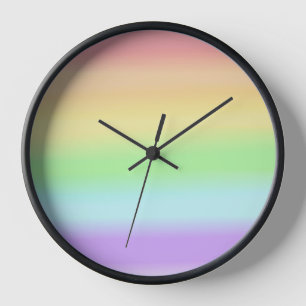 Horloge Cadran Arc-en-ciel