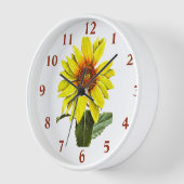 Horloge Cadran de mur Tournesol (Angle)