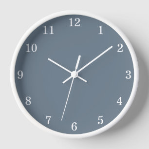 Horloge Cadran mural gris frais minimaliste élégant
