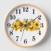 Horloge Cadran mural tournesols (Recto)