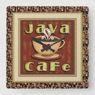 Horloge café café Java
