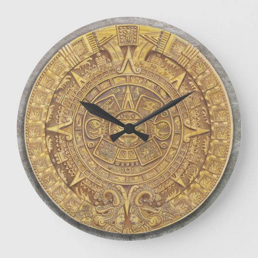 Horloge calendrier maya/aztèque mexicaine (Recto)