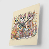 horloge calmant chats (Angle)