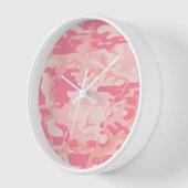 Horloge Camouflage Rose, Militaire, Armée (Angle)