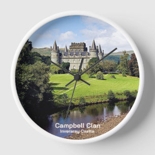 Horloge Campbell Clan's Inveraray Castle, Écosse,