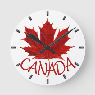 Horloge Canada Drapeau Canada Cadeaux Horloges Mur