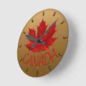 Horloge Canada Personnaliser sur les horloges mura (Angle)
