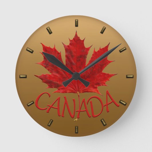 Horloge Canada Personnaliser sur les horloges mura (Recto)