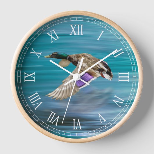 Horloge Canard de Majard volant (Recto)